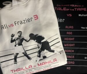 CV...☮ Tale Of The Tape "Thrilla In Manila" Casual Fit Hoodie