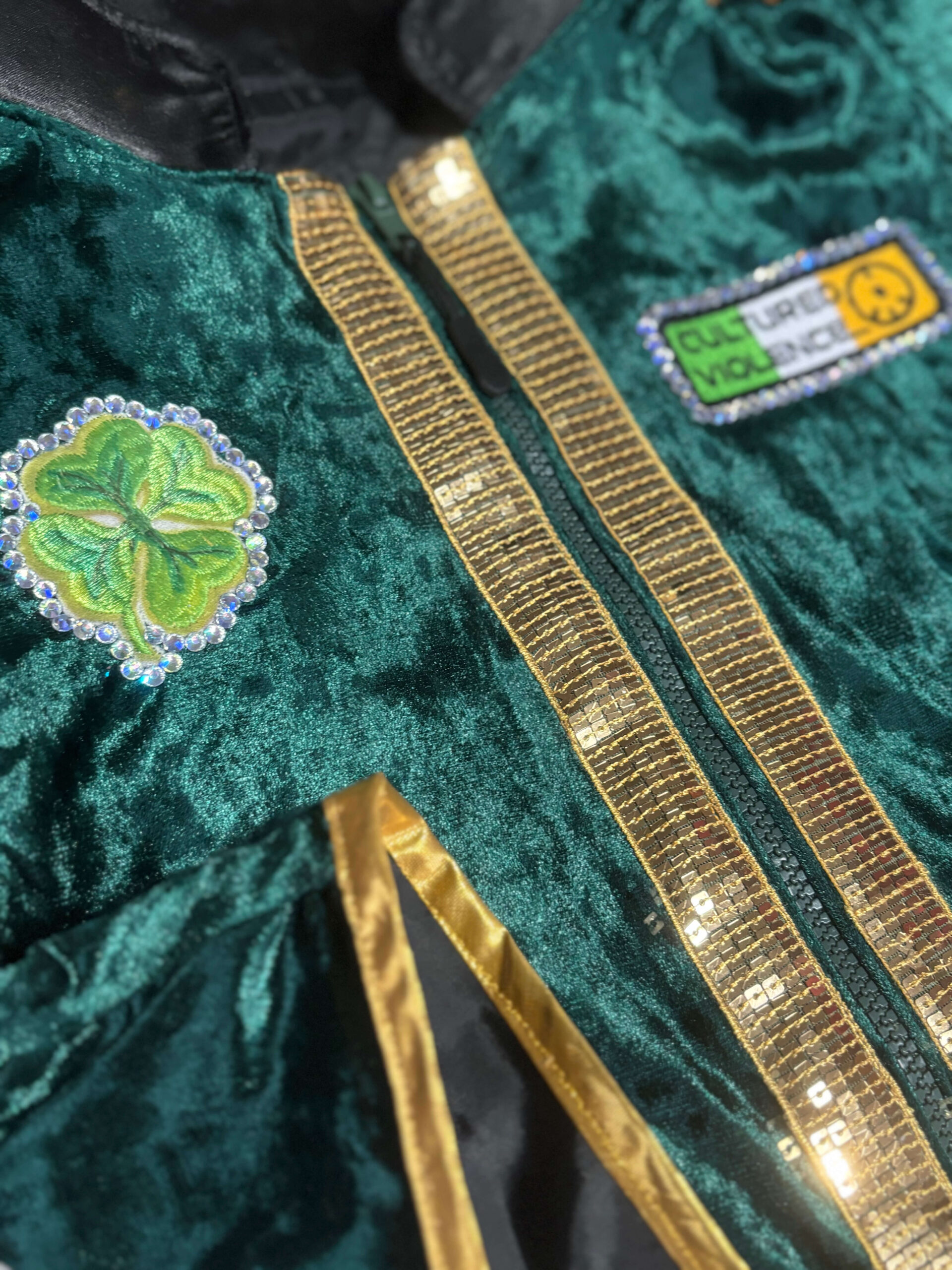CV...☮ "Celtic Royalty" Showtime Bespoke Gladiator Shorts & Cropped Jacket - Image 2